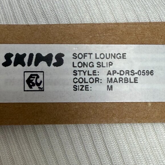 NWT Women's SKIMS Soft Lounge Long Slipdress in "Marble" LIMITED EDITION | Med. - Picture 11 of 14